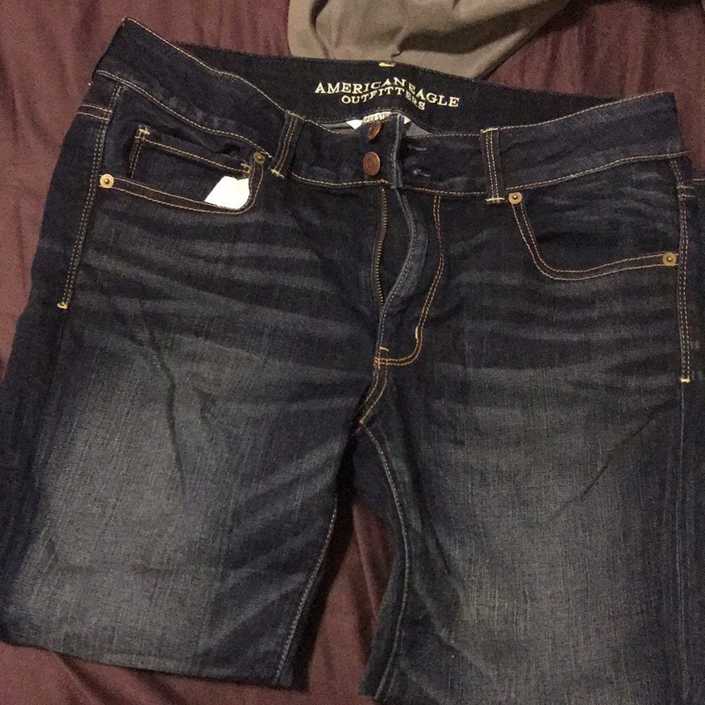 American eagle artist crop jeans